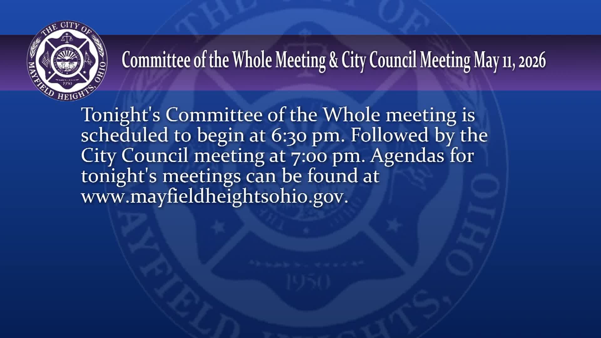 Thumbnail image for City Council Meeting